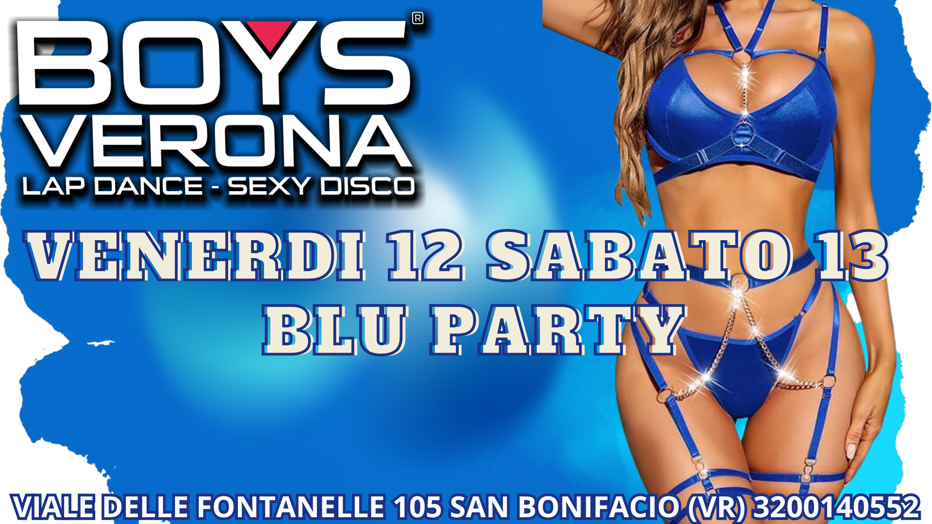Boys Verona Lap Dance - Sexy disco BLU PARTY