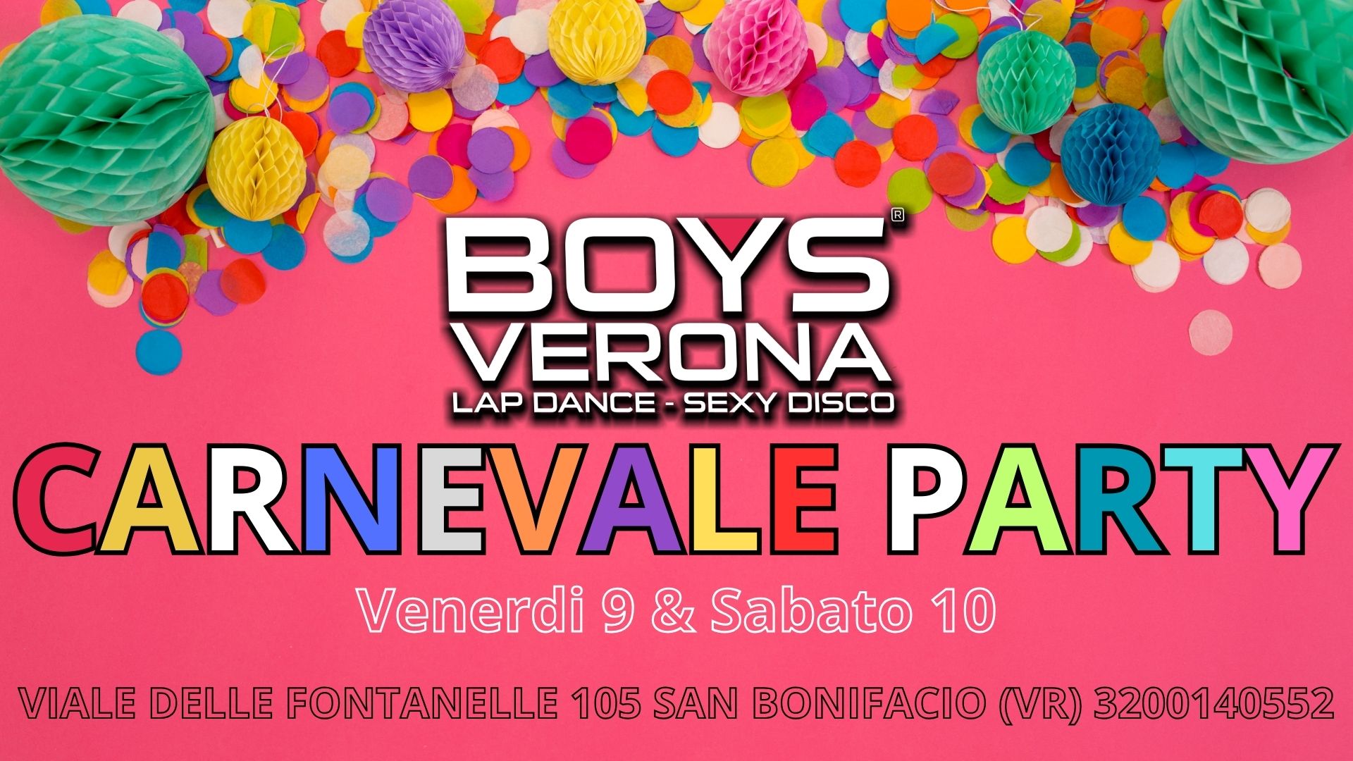 Boys Verona Lap Dance - Sexy disco - CARNEVALE PARTY 2024